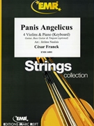 Panis Angelicus by Franck Cesar - Naulais Jerome - for 4 Violins and Piano (4 Violins and Piano (Keyboard) (Guitar Bass Guitar and Drums optional))