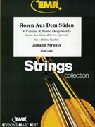 Rosen Aus Dem Suden by Strauss Johann - Naulais Jerome - for 4 Violins and Piano (4 Violins and Piano (Keyboard) (Guitar Bass Guitar and Drums optional))