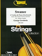 Swanee by Gershwin George - Naulais Jerome - for 4 Violins and Piano (4 Violins and Piano (Keyboard) (Guitar Bass Guitar and Drums optional))