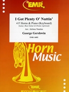 I Got Plenty O' Nuttin' by Gershwin George - Naulais Jerome - for 4 Horns and Piano (4 Horns and Piano (Guitar Bass Guitar and Drums optional))