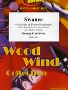 Swanee by Gershwin George - Naulais Jerome - for 4 Alto Saxophones and Piano (4 Alto Saxophones and Piano (Keyboard) (Guitar Bass Guitar and Drums optional))
