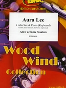 Aura Lee by Naulais Jerome for 4 Saxophones (4 Saxophones (AAAT) and Piano (Keyboard) (Guitar Bass Guitar and Drums optional))