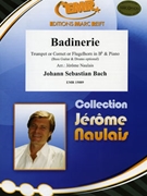 Badinerie by Bach Johann Sebastian - Naulais Jerome - for Cornet and Piano (Cornet and Piano (Bass Guitar and Drums optional))
