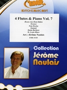 4 Flutes & Piano Volume 7 by Naulais Jerome for 4 Flutes and Piano (4 Flutes and Piano (Keyboard))