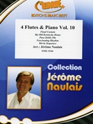 4 Flutes & Piano Volume 10 by Naulais Jerome for 4 Flutes and Piano (4 Flutes and Piano (Keyboard))