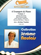 4 Trumpets & Piano Vol. 1 by Naulais Jerome for 4 Trumpets and Piano (4 Trumpets and Piano)