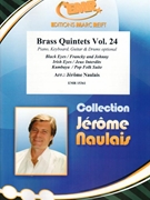 Brass Quintets Volume 24 by Naulais Jerome for 2 Trumpets and 3 Trombones (2 Trumpets and 3 Trombones (Piano Keyboard Guitar and Drums optional))