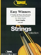 Easy Winners by Joplin Scott - Naulais Jerome - for 3 Violins and Piano (3 Violins and Piano (Keyboard) (Guitar Bass Guitar and Drums optional))