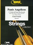 Panis Angelicus by Franck Cesar - Naulais Jerome - for 3 Violins and Piano (3 Violins and Piano (Keyboard) (Guitar Bass Guitar and Drums optional))