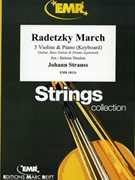 Radetzky March by Strauss Johann - Naulais Jerome - for 3 Violins and Piano (3 Violins and Piano (Keyboard) (Guitar Bass Guitar and Drums optional))