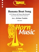 Banana Boat Song by Naulais Jerome for 4 Eb Horns and Piano (4 Eb Horns and Piano (Guitar Bass Guitar and Drums optional))