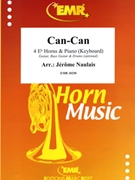 Can-Can by Naulais Jerome for 4 Eb Horns and Piano (4 Eb Horns and Piano (Guitar Bass Guitar and Drums optional))