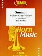 Summit by Barclay Ted - Naulais Jerome - for 4 Eb Horns and Piano (4 Eb Horns and Piano (Guitar Bass Guitar and Drums optional))