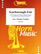 Scarborough Fair by Naulais Jerome for 3 Eb Horns and Piano (3 Eb Horns and Piano (Guitar Bass Guitar and Drums optional))