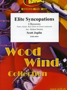 Elite Syncopations by Joplin Scott - Naulais Jerome - for 4 Bassoons (4 Bassoons (Piano Guitar Bass Guitar and Drums optional))