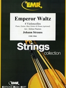 Emperor Waltz by Strauss Johann - Naulais Jerome - for 4 Violoncellos (4 Violoncellos (Piano Guitar Bass Guitar and Drums optional))