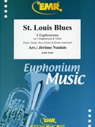 St. Louis Blues by Naulais Jerome for Tuba Quartet (Tuba Quartet (3 Euphoniums and 1 Tuba) (Piano Guitar Bass Guitar and Drums optional))