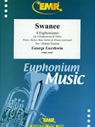 Swanee by Gershwin George - Naulais Jerome - for Tuba Quartet (Tuba Quartet (3 Euphoniums and 1 Tuba) (Piano Guitar Bass Guitar and Drums optional))