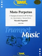 Moto Perpetuo by Paganini Niccolo - Andrews and Moren - for 3 Trumpets and Piano (3 Trumpets and Piano)