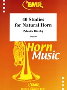 40 Studies for Natural Horn by Divoky Zdenek for Horn Tutors and Studies (Horn Tutors and Studies)