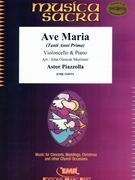 Ave Maria by Piazzolla Astor - Mortimer John Glenesk - for Violoncello and Piano (Violoncello and Piano)