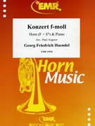 Konzert f-moll by Handel George Frideric for Eb Horn and Piano (Eb Horn and Piano)