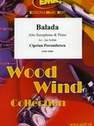 Balada by Porombescu Ciprian - Sedlak Jan - for Alto Saxophone and Piano (Alto Saxophone and Piano)