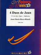 4 Duos de Jaun by Riera-Blanch Joan-Maria for 2 Alphorns (2 Alphorns)