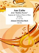 Aus Liebe by Bach Johann Sebastian - Valta Jan - for Soprano Oboe and Piano (Soprano Oboe and Piano)