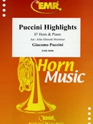 Puccini Highlights by Puccini Giacomo - Mortimer John Glenesk - for Eb Horn and Piano (Eb Horn and Piano)