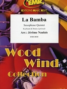 La Bamba by Naulais Jerome for 5 Saxophones (5 Saxophones (SAA(T)TB) and Percussions (Keyboard and Drums optional))