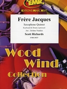 Frere Jacques by Richards Scott - Naulais Jerome - for 5 Saxophones (5 Saxophones (SAA(T)TB) and Percussions (Keyboard and Drums optional))