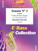 Sonata # 3 in A minor by Marcello Benedetto - Mortimer John Glenesk - for Eb Bass and Organ (Eb Bass and Organ)