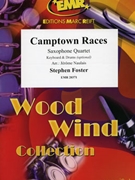 Camptown Races by Foster Stephen Collins - Naulais Jerome - for 4 Saxophones (4 Saxophones (S(A)ATB) and Percussion (Keyboard and Drums optional))