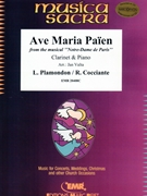 Ave Maria by Plamondon Luc and Cocciante Richard - Valta Jan - for Clarinet and Piano (Clarinet and Piano)