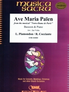Ave Maria by Plamondon Luc and Cocciante Richard - Valta Jan - for Bassoon and Piano (Bassoon and Piano)