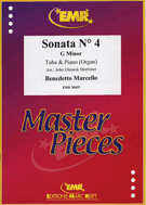 Sonata #4 In G Minor by Marcello Benedetto - Mortimer John Glenesk - for Tuba and Piano (Tuba and Piano)