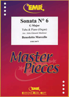 Sonata #6 In B-flat Major by Marcello Benedetto - Mortimer John Glenesk - for Tuba and Piano (Tuba and Piano)