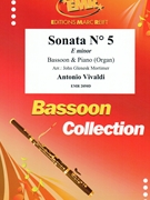 Sonata # 5 in E minor by Vivaldi Antonio Lucio - Mortimer John Glenesk - for Bassoon and Piano (Bassoon and Piano)