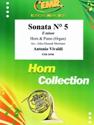 Sonata # 5 in E minor by Vivaldi Antonio Lucio - Mortimer John Glenesk - for Eb Horn and Organ (Eb Horn and Organ)