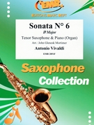 Sonata # 6 in Bb Major by Vivaldi Antonio Lucio - Mortimer John Glenesk - for Tenor Saxophone and Organ (Tenor Saxophone and Organ)