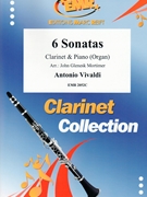 6 Sonatas by Vivaldi Antonio Lucio - Mortimer John Glenesk - for Clarinet and Piano (Clarinet and Piano)