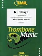 Kumbaya by Naulais Jerome for 4 Trombones and Piano (4 Trombones and Piano (Piano (Keyboard) Guitar and Drums optional))