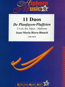 11 Duos De Planfayon-Plaffeien by Riera-Blanch Joan-Maria for 2 Alphorns (2 Alphorns)