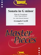 Sonata in G Minor by Corelli Arcangelo - Mortimer John Glenesk - for Flute Trombone and Organ (Flute Trombone and Organ)