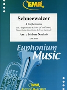Schneewalzer by Naulais Jerome for Tuba Quartet (Tuba Quartet (3 Euphoniums and 1 Tuba) (Piano Guitar Bass Guitar and Drums optional))
