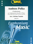 Amboss Polka by Naulais Jerome for Tuba Quartet (Tuba Quartet (3 Euphoniums and 1 Tuba) (Piano Guitar Bass Guitar and Drums optional))