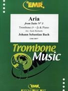 Aria by Bach Johann Sebastian - Scott Richards - for Trombone and Piano (Trombone and Piano)