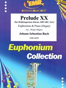 Prelude XX by Bach Johann Sebastian - Walter Hilgers - for Euphonium and Organ (Euphonium and Organ)