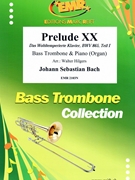 Prelude XX by Bach Johann Sebastian - Walter Hilgers - for Bass Trombone and Organ (Bass Trombone and Organ)